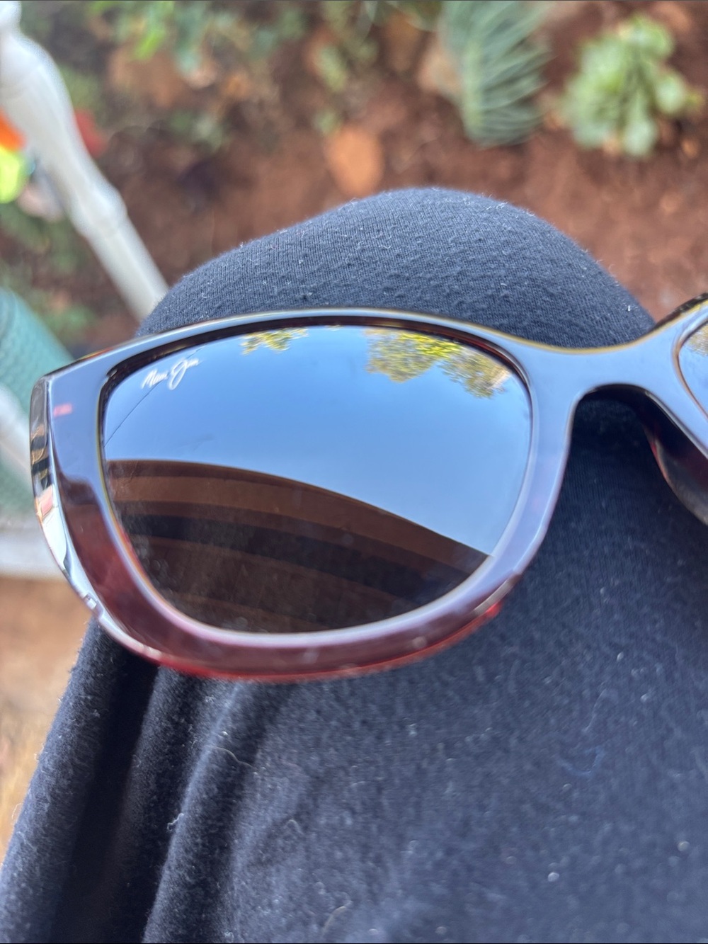 Maui Jim Tortoise Shell Cat-Eye Sunglasses with Dark Lenses - Picture 3 of 6